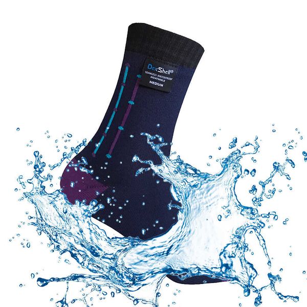 

waterproof windproof thermal socks suitcase for outdoor sports socks hiking climbing cycling dexshell 210727, Black