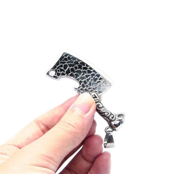 

pendants est knife pendant 316l stainless steel fashion cool man necklace, Black