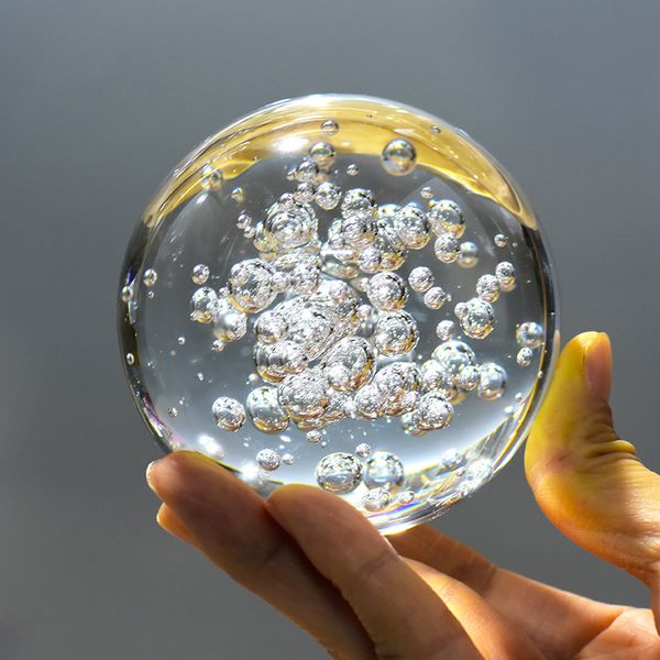 

crystal ball bubble glass ball 8 male bike home decoration rockery rockery