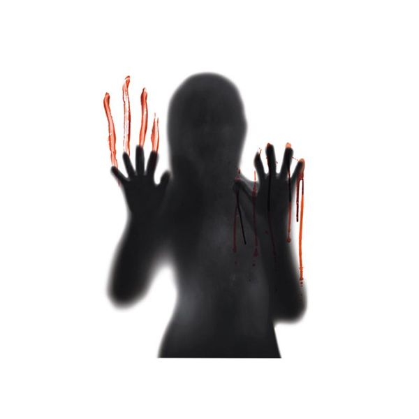 

wall stickers blood handprint funny horror pvc removable home decor decals festival halloween sticker easy use party props door window