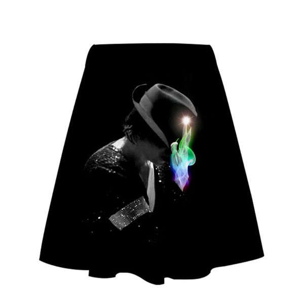 

skirts michael joseph jackson 3d printing women skirt casual fashion harajuku shorts, Black