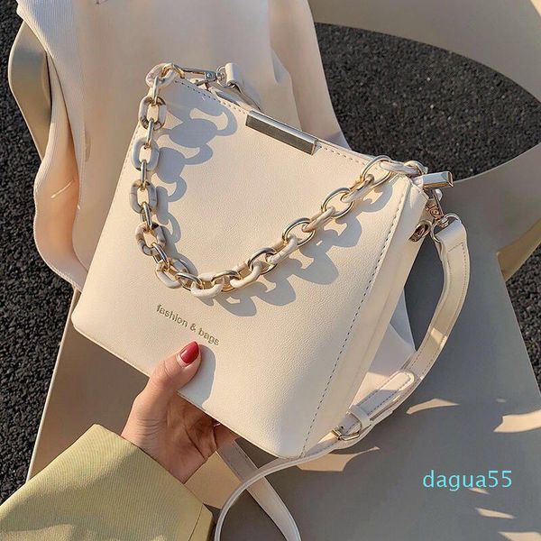 

cross body shoulder bag women crossbody bags for designer handbag purse fashion 2021 pu leather all-match simple chain bucket