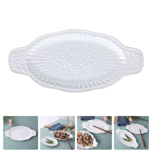 

dishes & plates 1pc decorative fruit holder ceramic fish storage serving dish