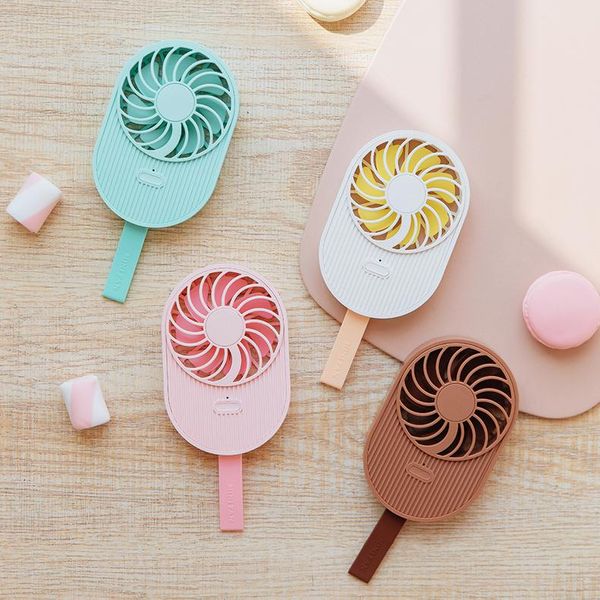 

ice cream fan lanyard hands-neck fan portable hanging usb charge