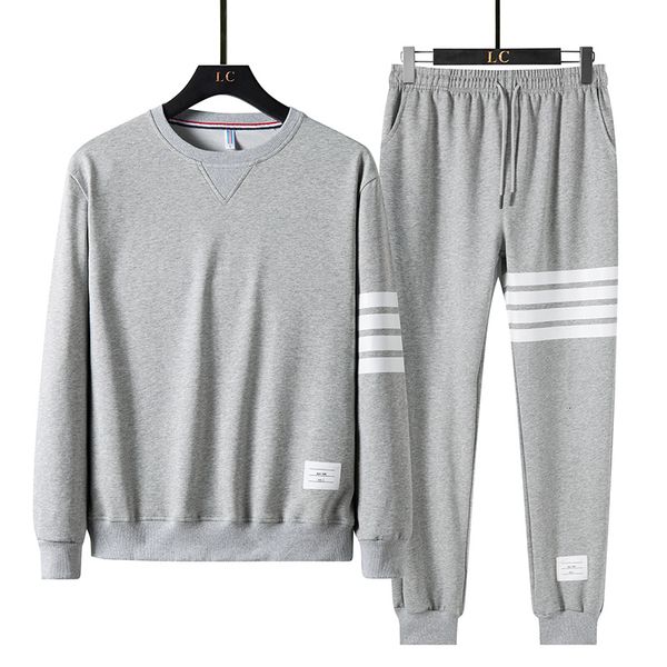 

2021 new brand autumn winter men sets clothing sweatsuit fashion clothes trousers sportswear sweatpants long sleeve tracksuits uckc, Gray