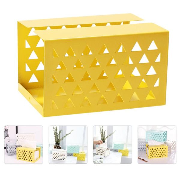

tissue boxes & napkins 1pc household box creative napkin bathroom storage case (yellow)