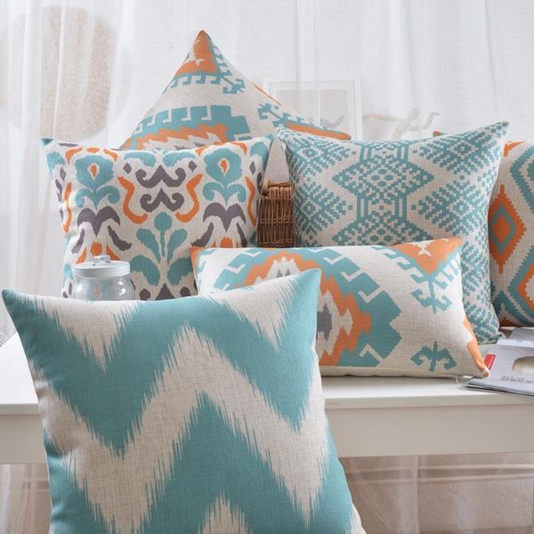 

geometric pillow nordic fresh abstraction cushion linen cushions waist throw pillows home decorative sofa cushions