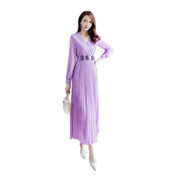 

autumn and winter women's fashion elegant waist slim purple drs, Black;gray