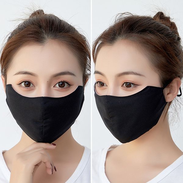 

eye black corner mask women's thin double-layer pure cotton breathable three-dimensional dustproof washable spring and summer
