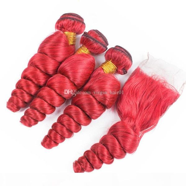 

brazilian body wave pink human hair weaves 3bundles with closure middle 3 part double weft human hair extensions with pink lace closure, Black;brown