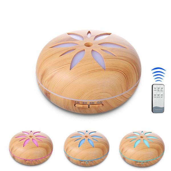 

essential oils diffusers electric aroma diffuser oil 500ml wood grain led light mist maker ultrasonic air humidifier