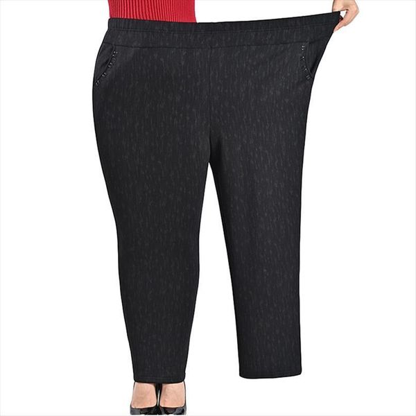 

plus size xl 8xl autumn women pants winter casual high elasticity cashmere thicken loose oversize harem 3241, Black;white
