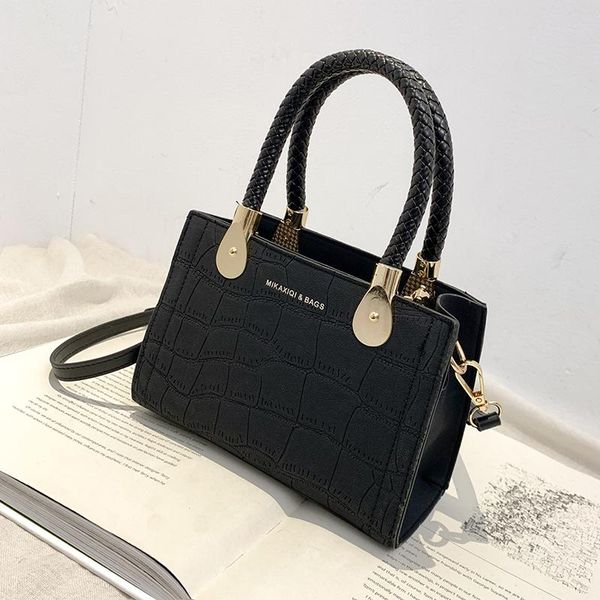 

niche design retro frosted ladies handbag 2021 autumn/winter new fashion all-match crossbody square bag width 20cm