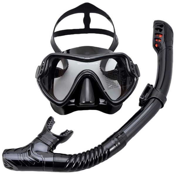 

diving masks professional scuba mask snorkeling set silicone skirt anti-fog goggles glasses swimming fishing pool equipment