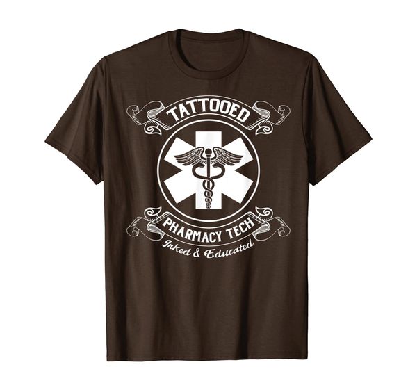 

Tattooed Pharmacy Tech Pharmacist Technician GIft T-Shirt, Mainly pictures