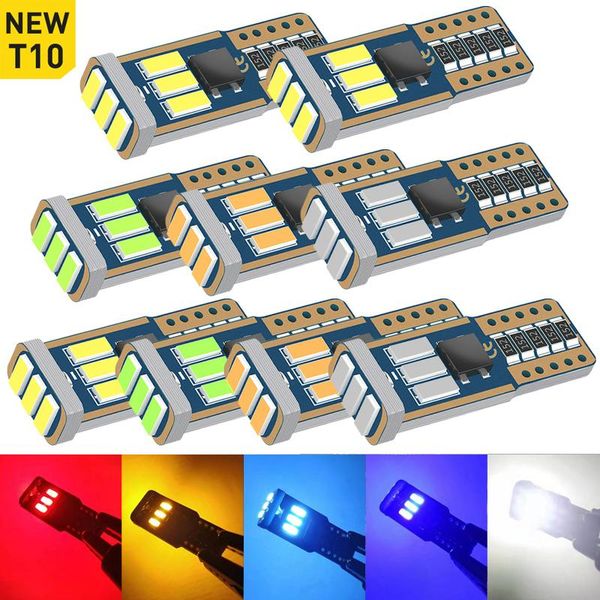 

t10 w5w canbus led clearance parking light led 194 168 2825 car interior bulb for megane 2 3 duster logan clio laguna