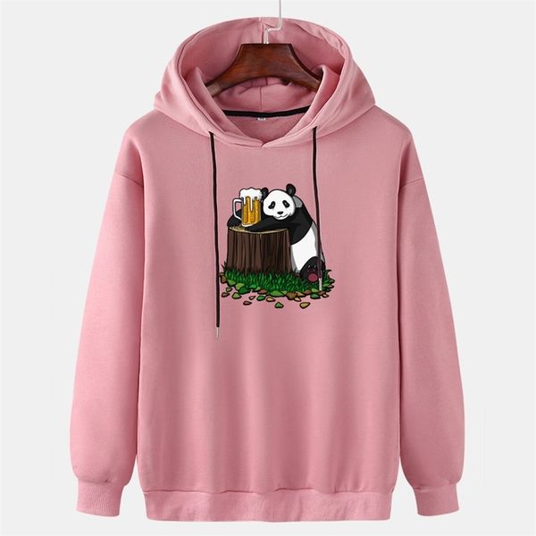 

men's panda men's sweater, Black