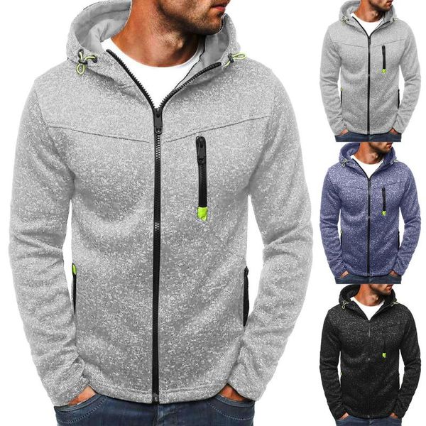 

men's jackets 2021 casual fashion hoodies autumn splashing printing sports sweatshirts camouflage comfortable plus size, Black;brown