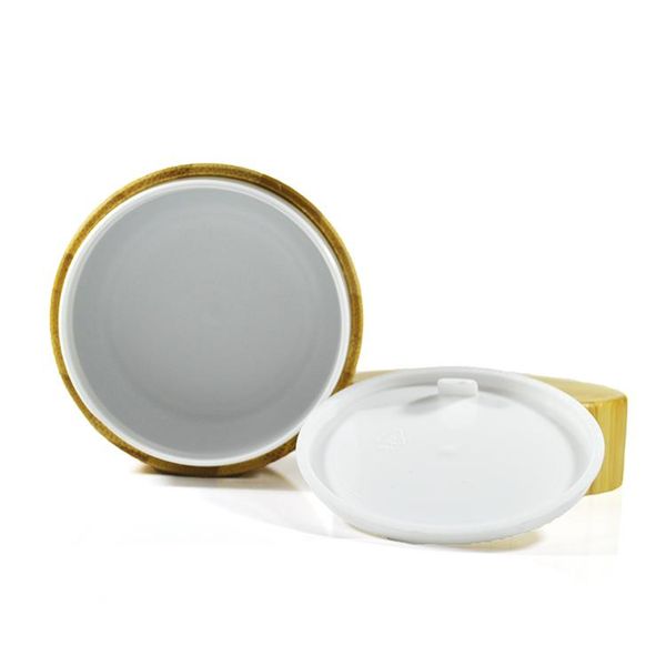 

100pcs*30g eco-friendly small empty luxury bamboo cream jar bamboo wooden screw cap with pp inner