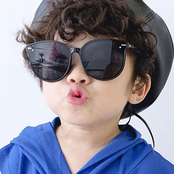 

sunglasses round frame children dazzling cute radiation protection uv400 sport sun glasses for baby girls boys glasse, Blue