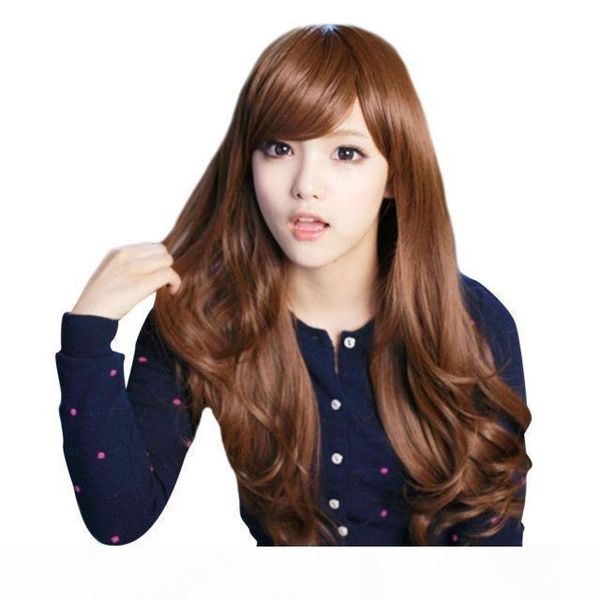 

full lace wig color 4# straight hair unprocessed peruvian virgin human hair 100% ombre blonde glueless with baby hair bleached knot weave, Black;brown