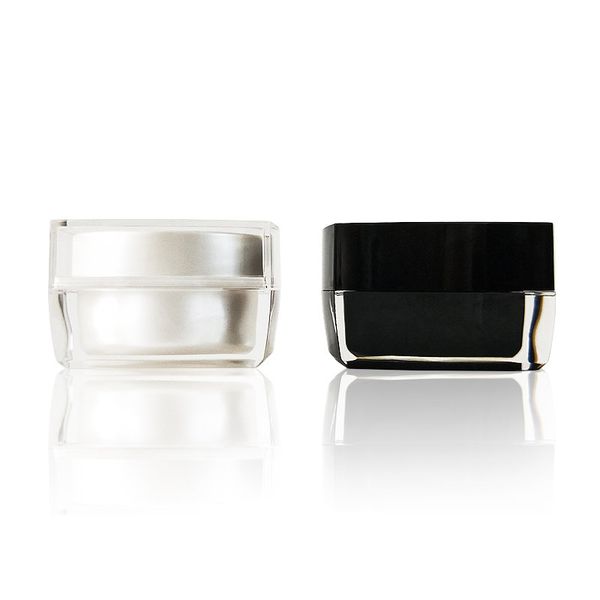 

15g 30g empty cosmetic pack for eye cream portable travel box acrylic jar refillable bottle