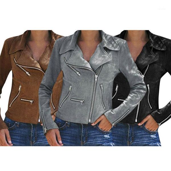 

women's jackets women lady thin basic zipper bomber jacket coat slim fit outerwear, Black;brown