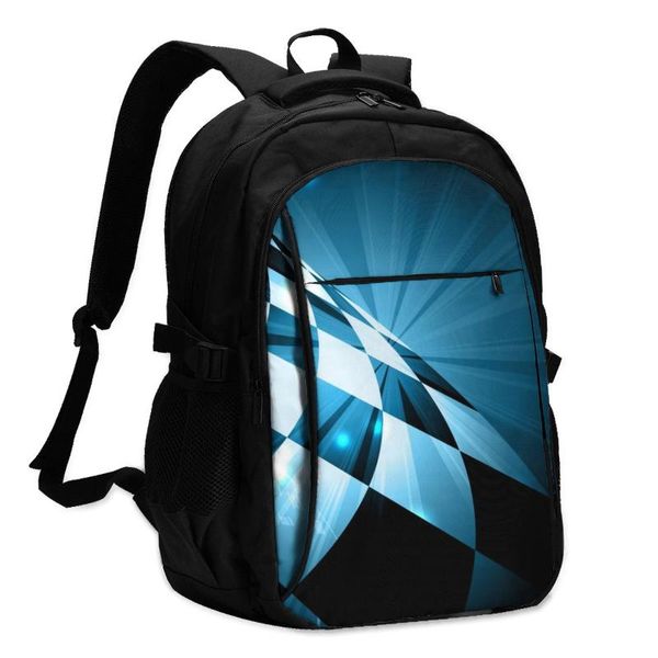 

backpack 2021 lapusb racing checked flag and track travel male women leisure