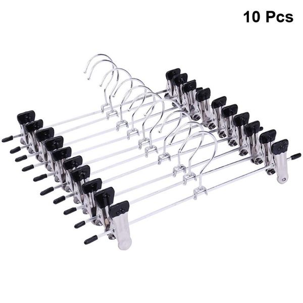 

hangers & racks 10pcs for clothes closet organizer trousers non-slip hanger adjustable magic drying rack