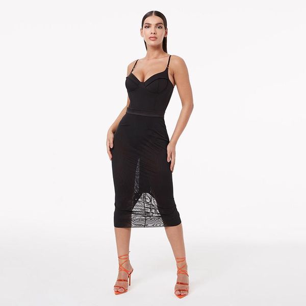 

casual dresses ladies black mini v neck strapless sleeveless design celebrity party club knee length bandage dress, Black;gray