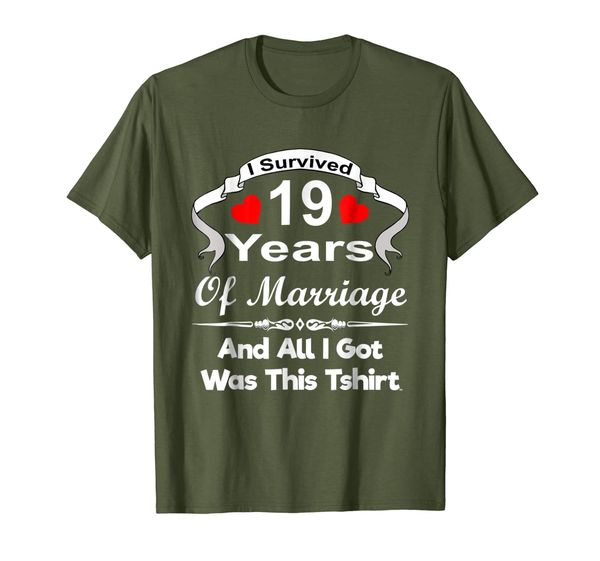 

19th Nineteenth Wedding Anniversary Shirt Married Hubby Wife, Mainly pictures
