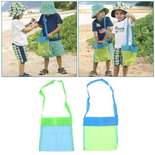 

storage bags children mesh shell bag beach seashell tote