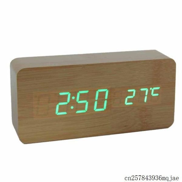 

other clocks & accessories 20pcs wood desk alarm clock living room electronic multifunction led display
