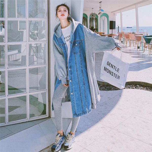 

women's trench coats shirt dress female 2021spring autumn korean stitching design sense long-sleeved single-breasted fashion dr, Tan;black