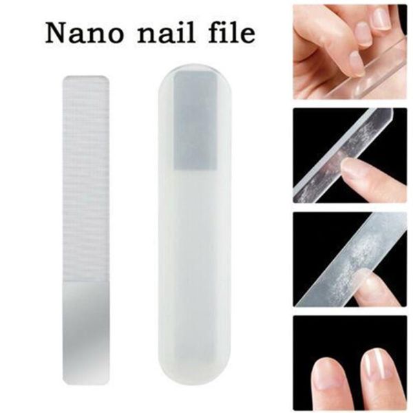 

nail files professional nano glass file buffer transparent sanding polishing grinding art manicure