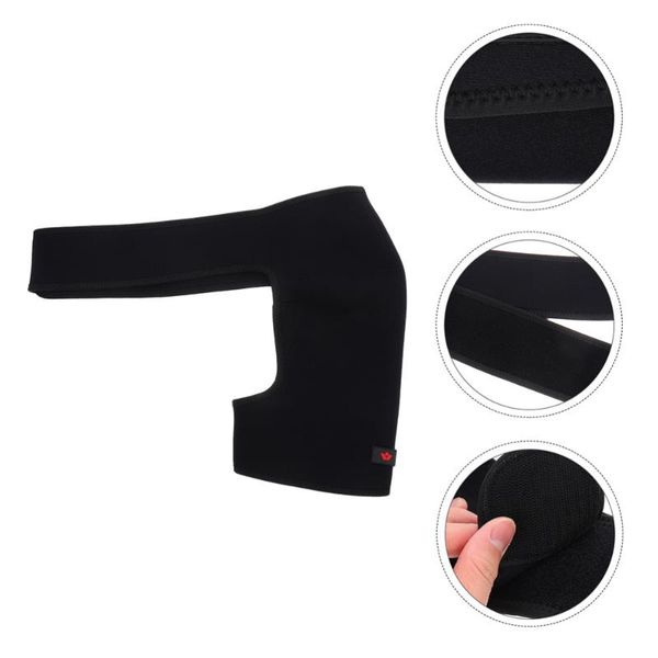 

2pcs fitness shoulder brace shoulder bandage protector sleeve wrap, Black;blue