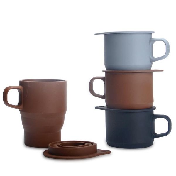 

coffee mug with straw sile folding water cups bpa food grade collapsible tea cup travel foldable co qylrrd