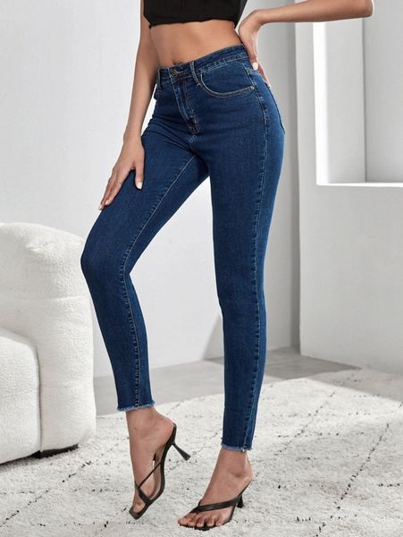 

tall high stretch skinny jeans h3tj#, Blue