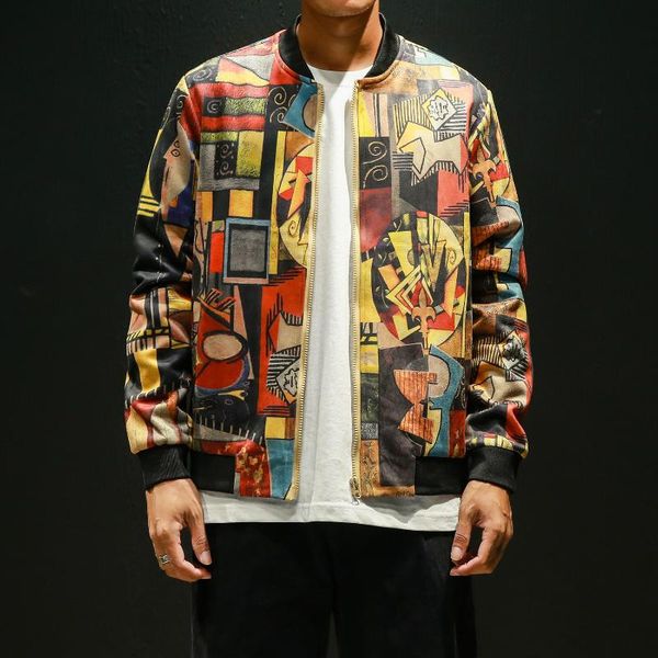 

men's jackets style hip hop bomber jacket men clothing japanese streetwear coat 5xl mens, Black;brown