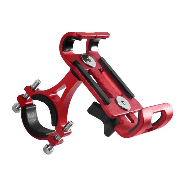 

cell phone mounts & holders metal motorcycle bike holder aluminum alloy anti-slip bracket gps clip universal bicycle stand for all smartphon