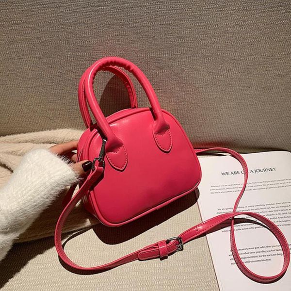 

elegant female small tote bag 2021 fashion new pu leather women's designer handbag travel shoulder messenger bag