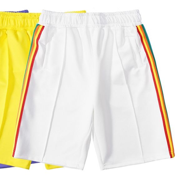 

mens shorts beach short sweatpants stripe decoration multicolor classic fashion color stitching loose plus size designer black white blue 5l, White;black
