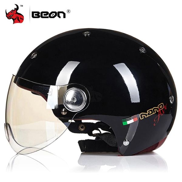 

motorcycle helmets beon helmet retro open face motorbike lightweight casco de moto men women summer motocross riding half