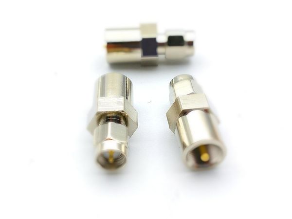 

50pcs brass adapter fme plug male to sma male rf connector adapter