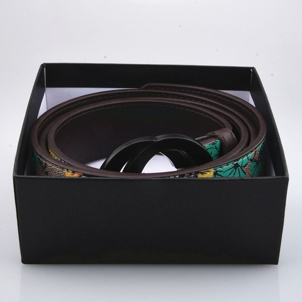 

men belt big buckle women fashion casual business belts gold silver black smooth buckles female waistband, Black;brown