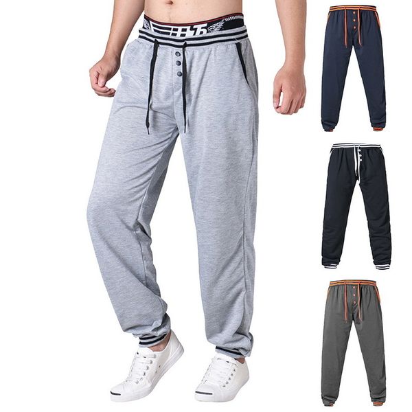 

2021 jogging men basketball football athletic training fitness running workout sport broek, Black