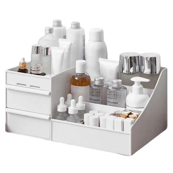 

storage boxes & bins cosmetic box large capacity drawer organizer jewelry nail polish deskmakeup sundry case plastic