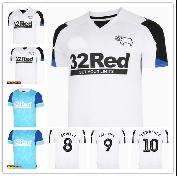 

21 22 derbyshire fc soccer jersey home / away /third rooney 2021 2022 camisetta steffer bohr lawrence waghorn men' jerseys 10, Black;yellow