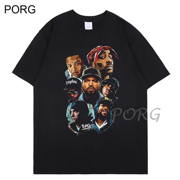 

men's t-shirts tupac 2pac black men tshirt shakur hip hop t shirts makaveli rapper notorious big young cool tees hiphop rap streetwear, White;black