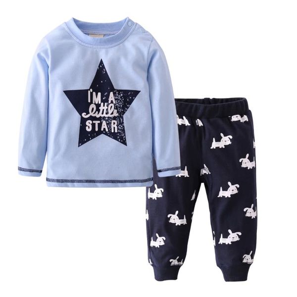 

2pcs toddler newborn baby boy clothes autumn cotton long sleeves cartoon t-shirt+leisure pants infant clothing sets, White